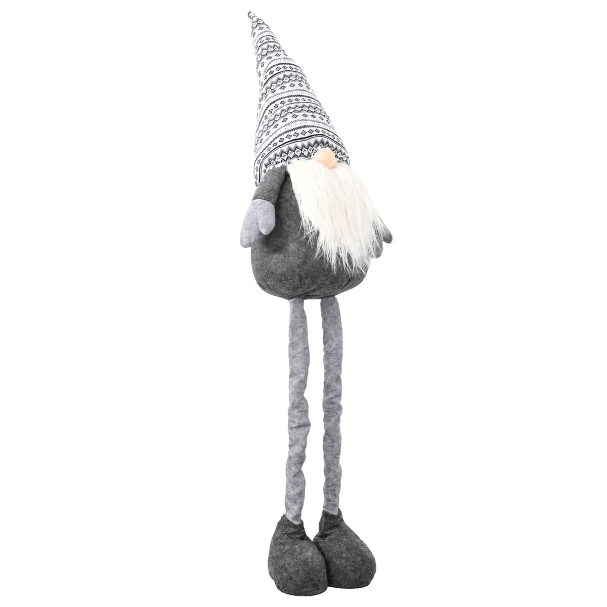 Christmas Gnome with Extendable Legs Grey 130 cm Polyester