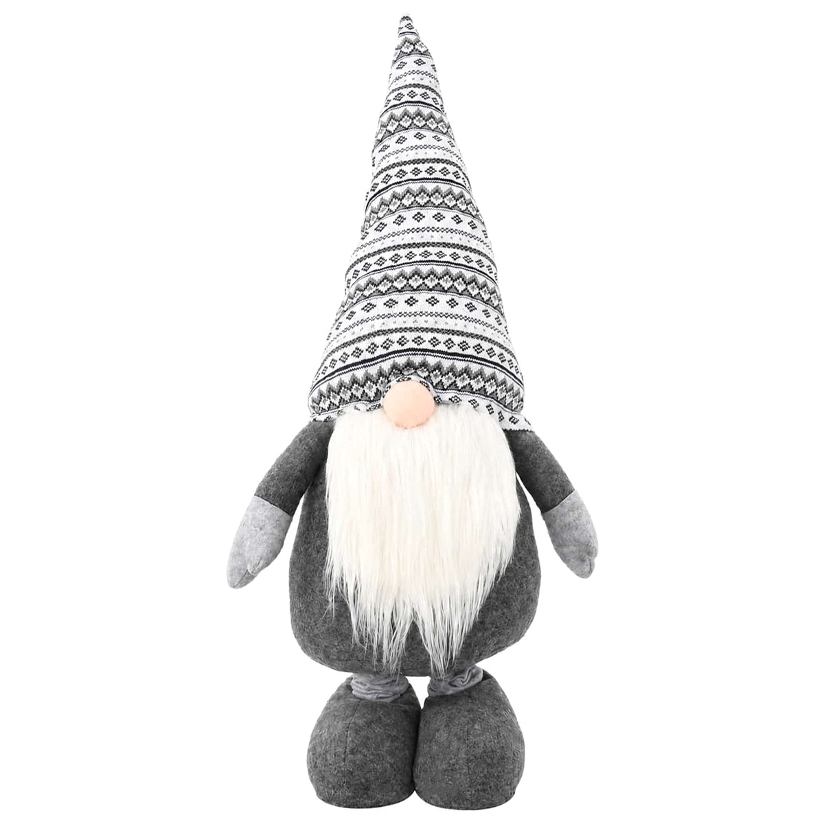 Christmas Gnome with Extendable Legs Grey 130 cm Polyester