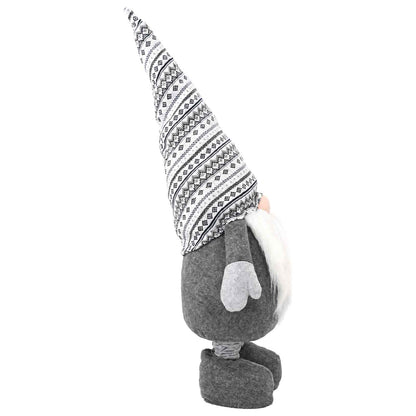 Christmas Gnome with Extendable Legs Grey 130 cm Polyester