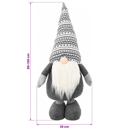 Christmas Gnome with Extendable Legs Grey 130 cm Polyester