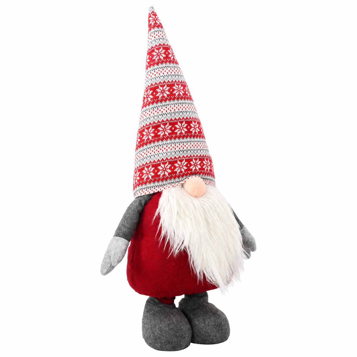 Christmas Gnome with Extendable Legs Red 130 cm Polyester