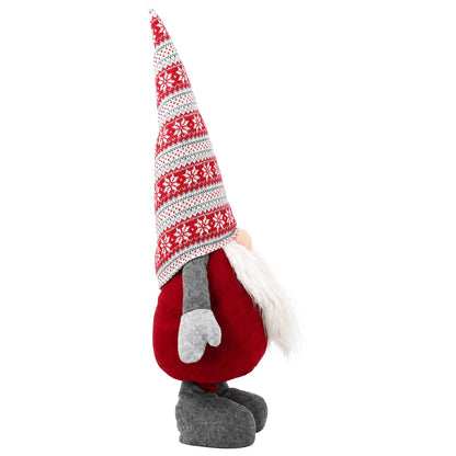 Christmas Gnome with Extendable Legs Red 130 cm Polyester