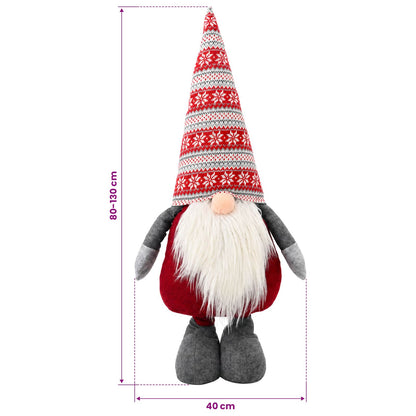 Christmas Gnome with Extendable Legs Red 130 cm Polyester