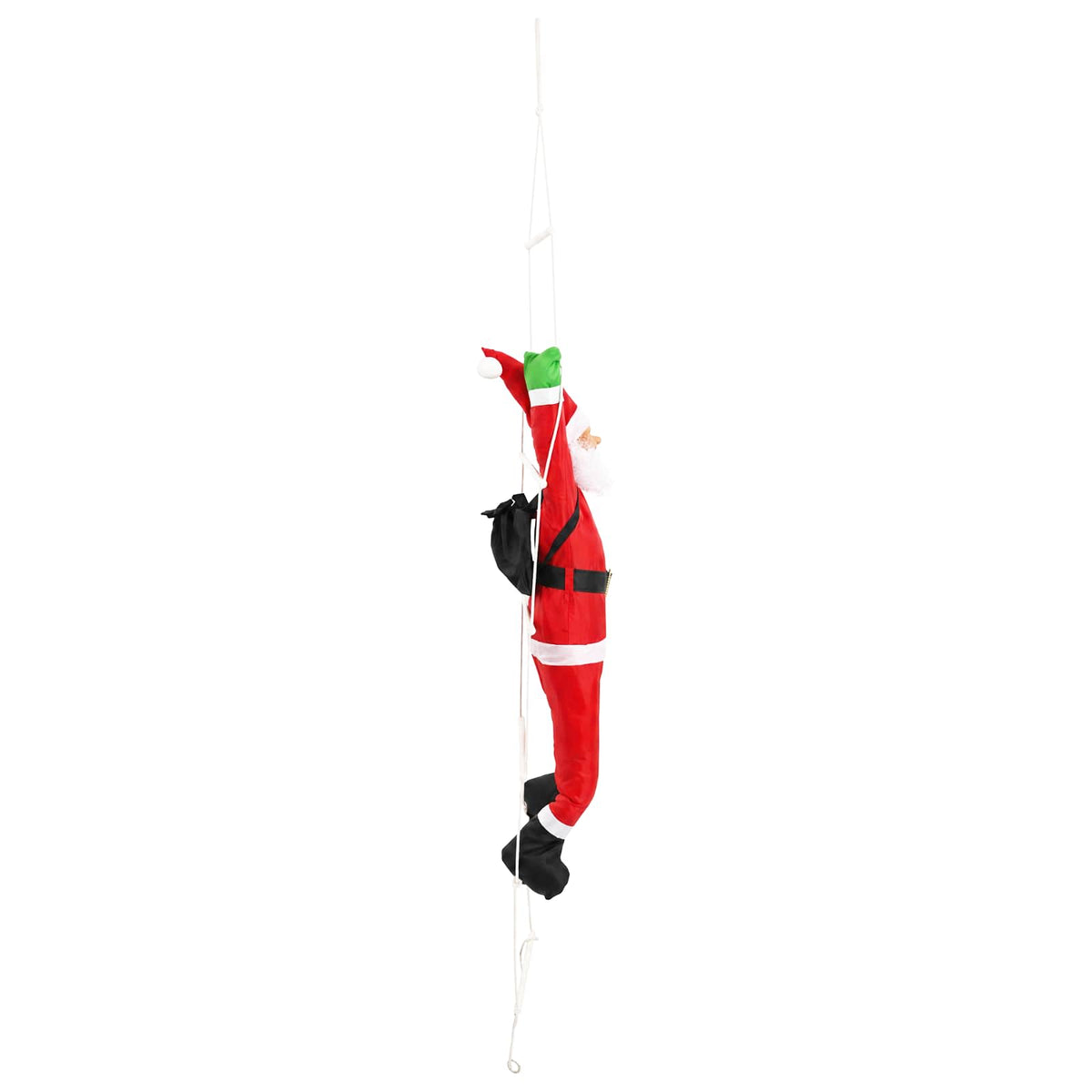 Hanging Santa Claus on Ladder Red 30 x 15 x 170 cm Polyester