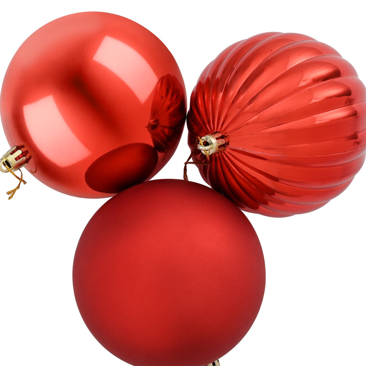 Christmas Ball Set XL 9 pcs Red Dia. 15 cm Plastic