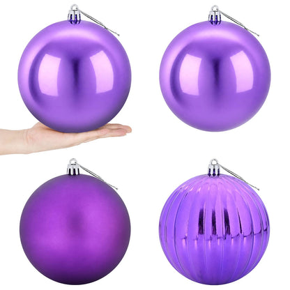 Christmas Ball Set XXL 4 pcs Lilac Dia. 20 cm Plastic