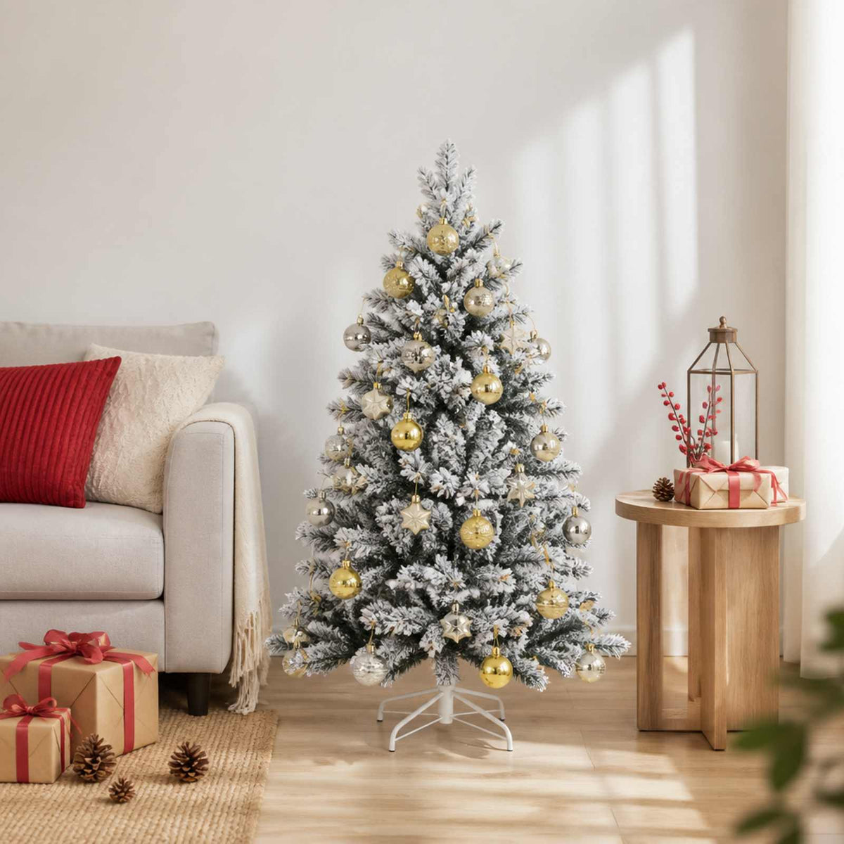 Christmas Ball Set 88 pcs Gold Ø 6 cm Plastic