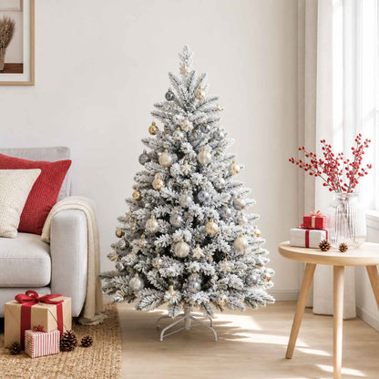 Christmas Ball Set 88 pcs Gold and Grey Ø 6 cm Plastic