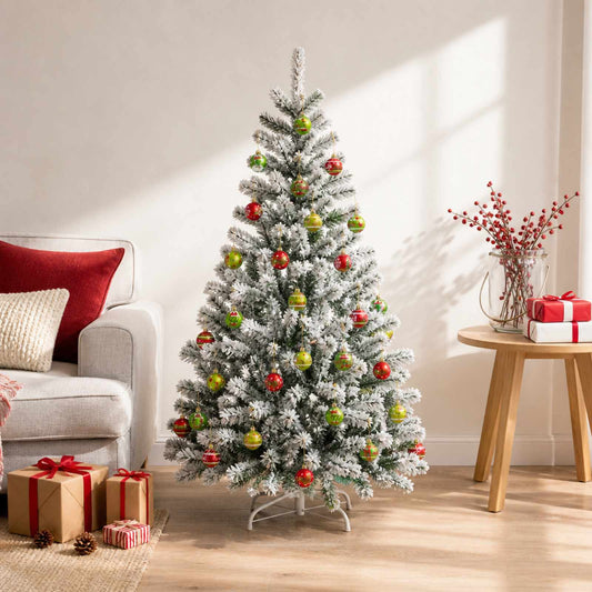 Christmas Ball Set 30 pcs Light Green Ø 6 cm Plastic