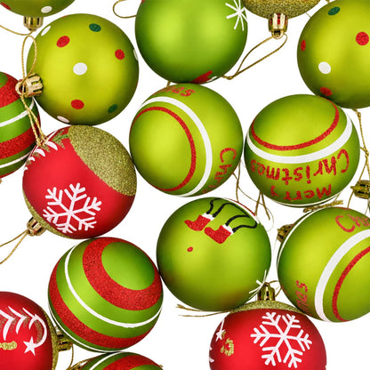 Christmas Ball Set 30 pcs Light Green Ø 6 cm Plastic