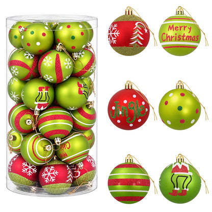 Christmas Ball Set 30 pcs Light Green Ø 6 cm Plastic