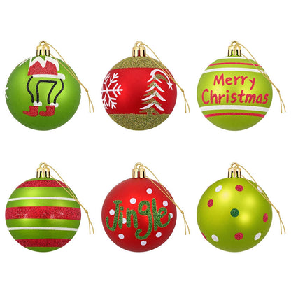 Christmas Ball Set 30 pcs Light Green Ø 6 cm Plastic