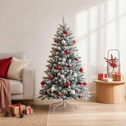 Christmas Ball Set 32 pcs Red and White Ø 6 cm Plastic