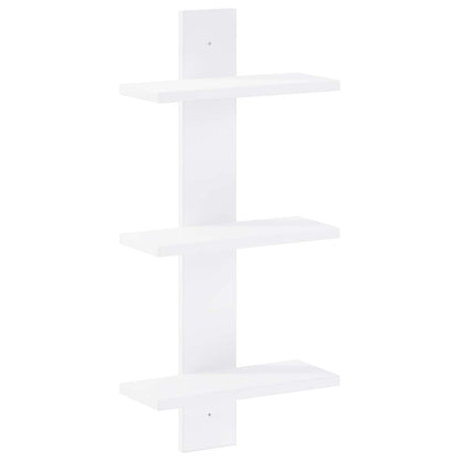 Wall Shelf White 30 x 13.5 x 64.5 cm Engineered Wood
