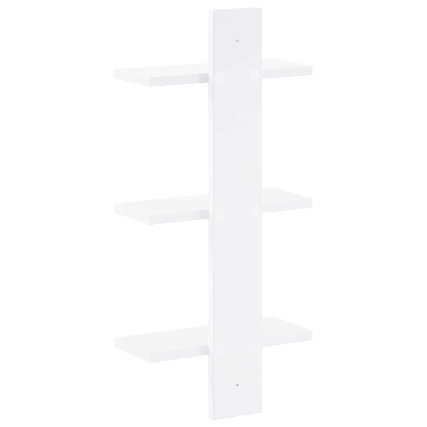Wall Shelf White 30 x 13.5 x 64.5 cm Engineered Wood