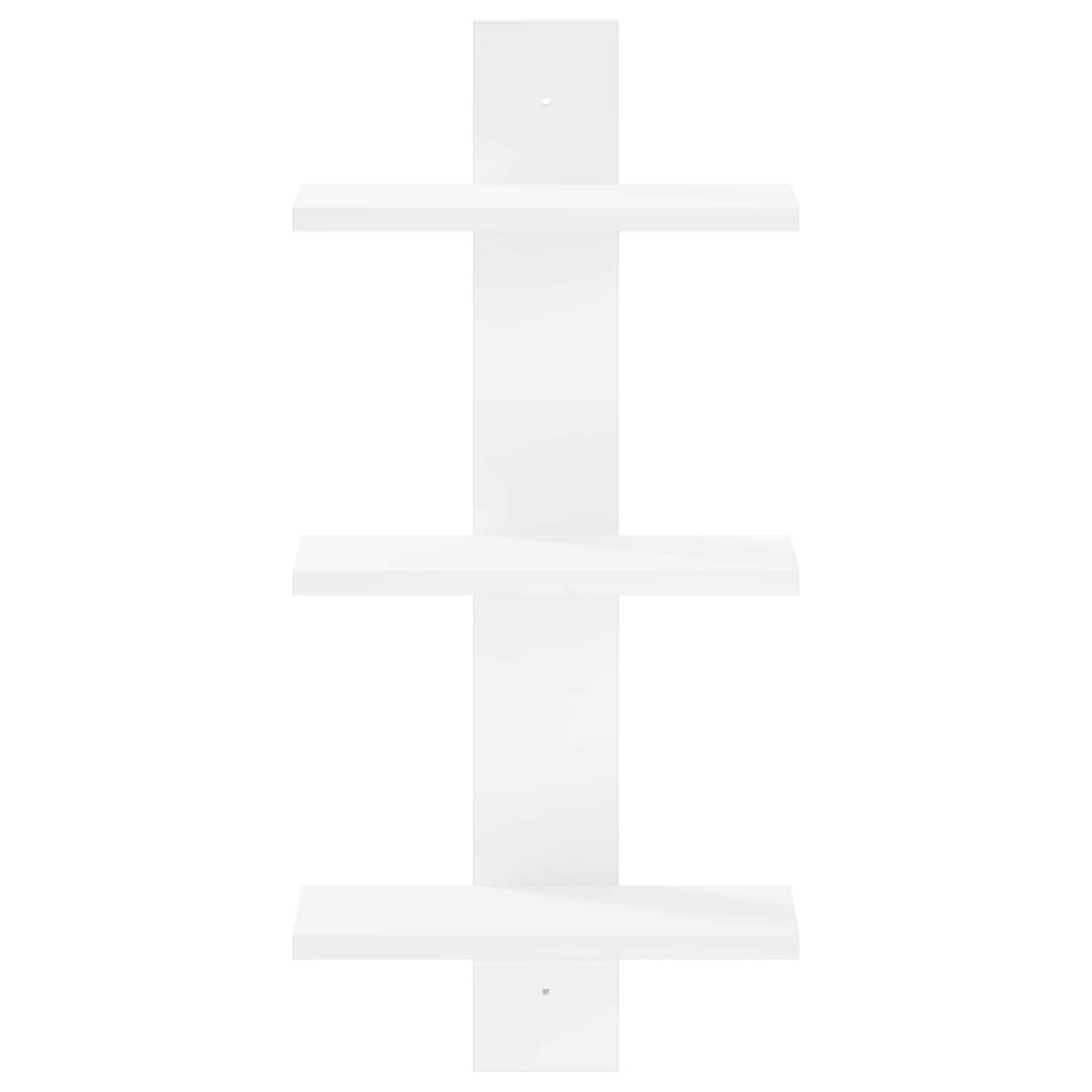 Wall Shelf White 30 x 13.5 x 64.5 cm Engineered Wood