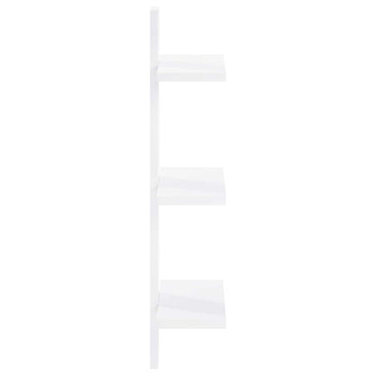 Wall Shelf White 30 x 13.5 x 64.5 cm Engineered Wood