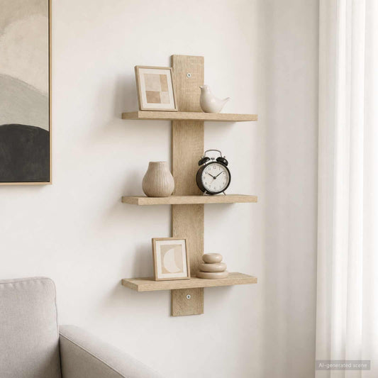 Wall Shelf Sonoma Oak 30 x 13.5 x 64.5 cm Engineered Wood