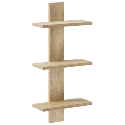 Wall Shelf Sonoma Oak 30 x 13.5 x 64.5 cm Engineered Wood