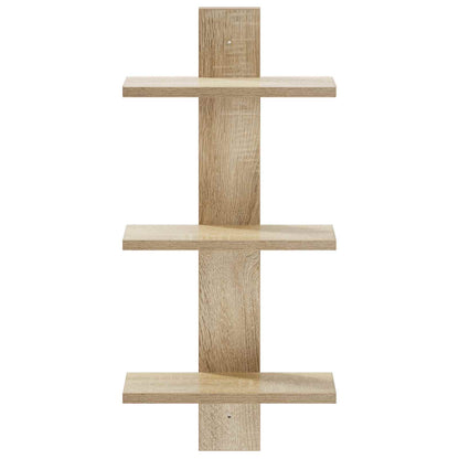 Wall Shelf Sonoma Oak 30 x 13.5 x 64.5 cm Engineered Wood