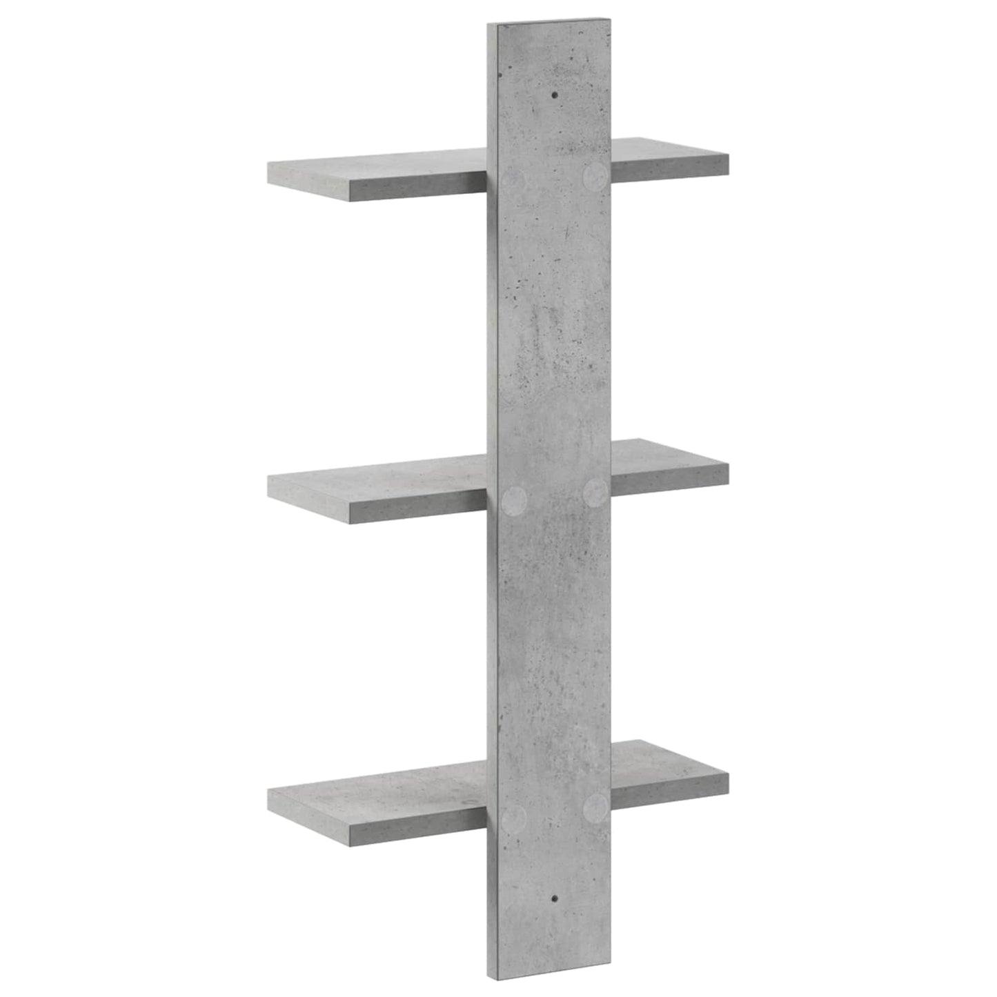 Wall Shelf Concrete Grey 30 x 13.5 x 64.5 cm Engineered Wood