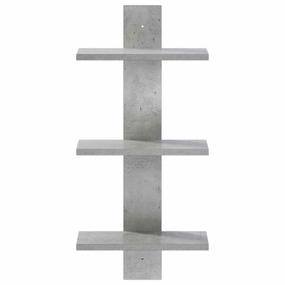 Wall Shelf Concrete Grey 30 x 13.5 x 64.5 cm Engineered Wood