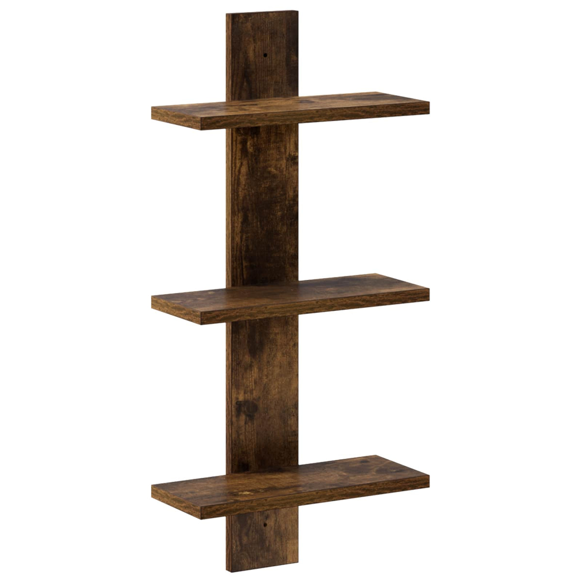 Wall Shelf Smoked Oak 30 x 13.5 x 64.5 cm Engineered Wood