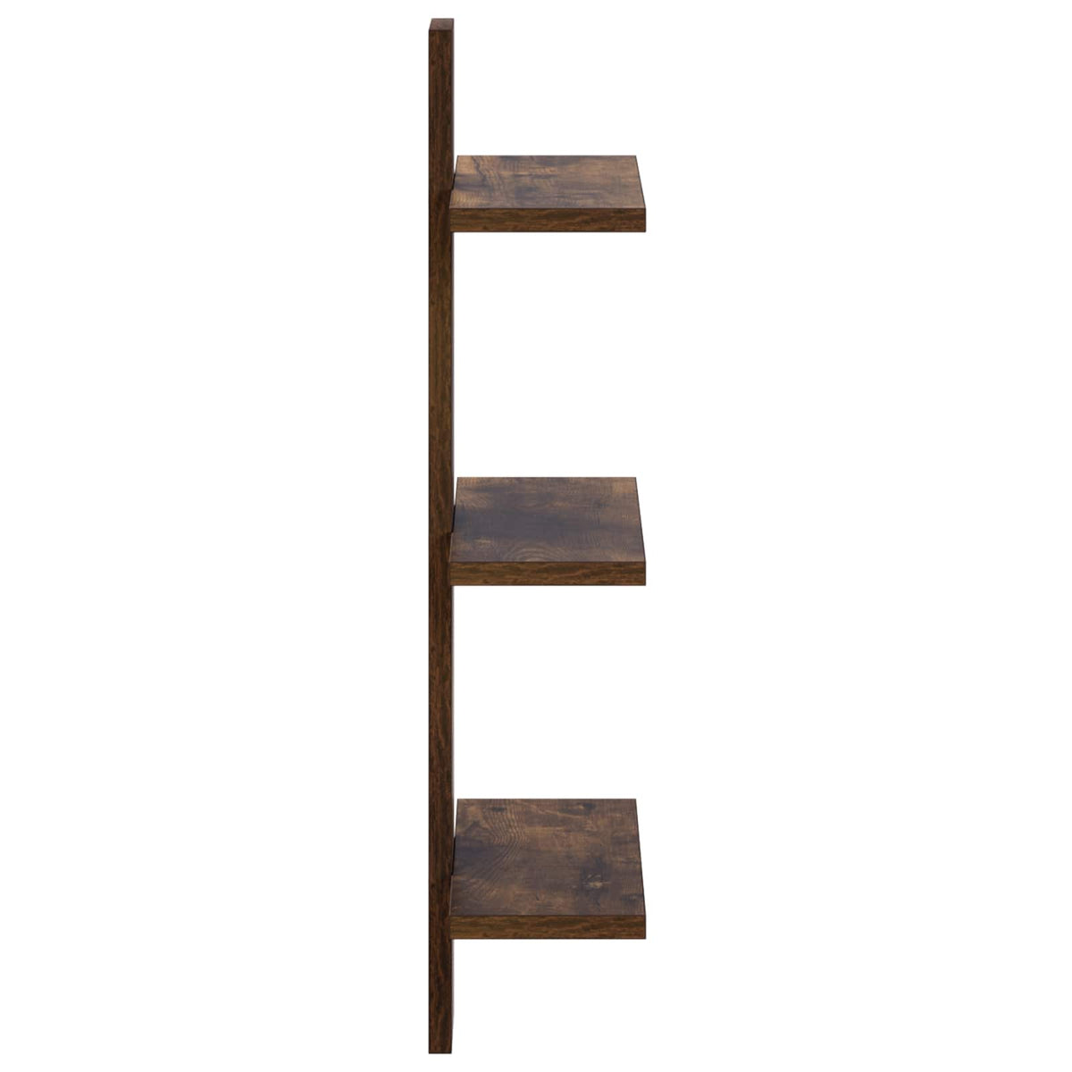 Wall Shelf Smoked Oak 30 x 13.5 x 64.5 cm Engineered Wood