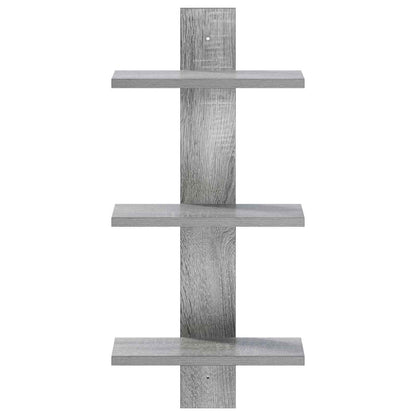 Wall Shelf Grey Sonoma 30 x 13.5 x 64.5 cm Engineered Wood