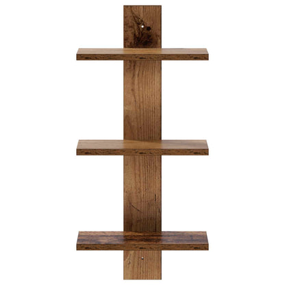 Wall Shelf Oak Wood 30 x 13.5 x 64.5 cm Engineered Wood