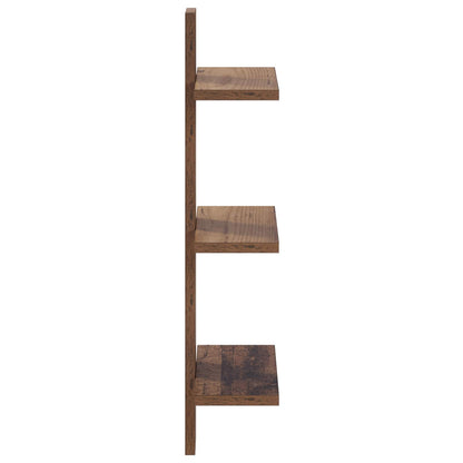 Wall Shelf Oak Wood 30 x 13.5 x 64.5 cm Engineered Wood