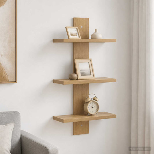 Wall Shelf Artisan Oak 30 x 13.5 x 64.5 cm Engineered Wood