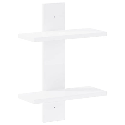 Wall Shelf White 30 x 13.5 x 43 cm Engineered Wood