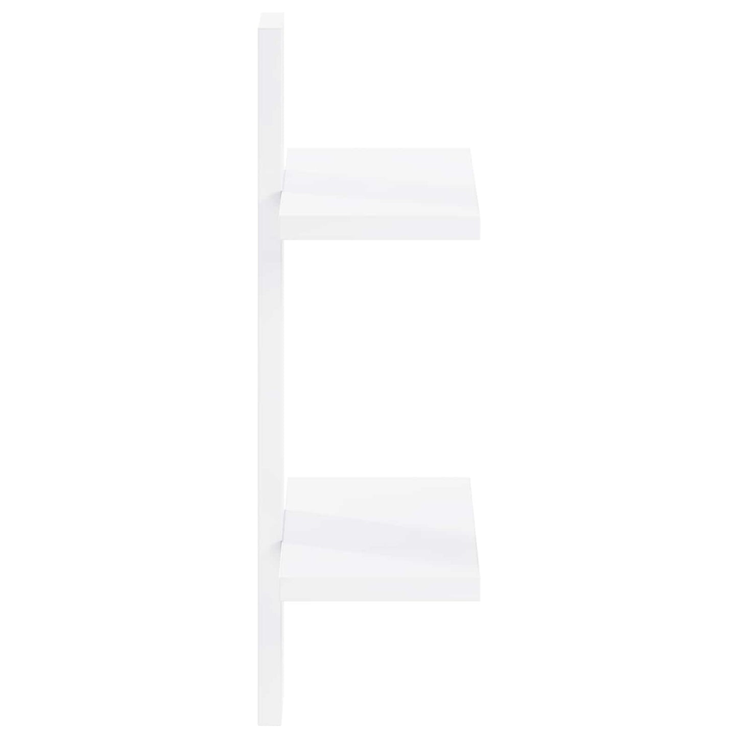 Wall Shelf White 30 x 13.5 x 43 cm Engineered Wood