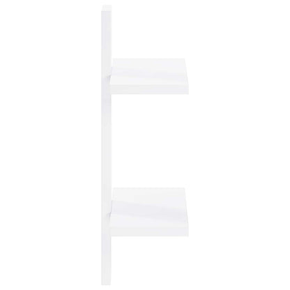 Wall Shelf White 30 x 13.5 x 43 cm Engineered Wood