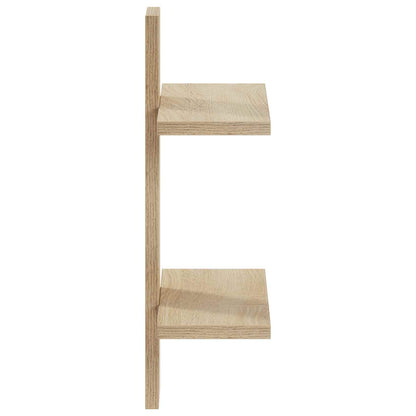 Wall Shelf Sonoma Oak 30 x 13.5 x 43 cm Engineered Wood
