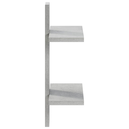Wall Shelf Concrete Grey 30 x 13.5 x 43 cm Engineered Wood