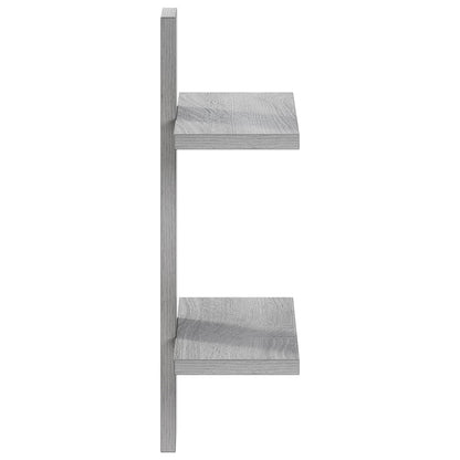 Wall Shelf Grey Sonoma 30 x 13.5 x 43 cm Engineered Wood