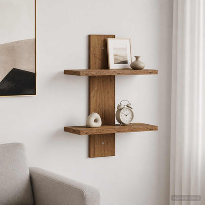 Wall Shelf Old Wood 30 x 13.5 x 43 cm Engineered Wood