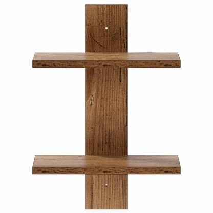 Wall Shelf Old Wood 30 x 13.5 x 43 cm Engineered Wood