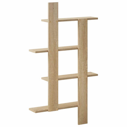 Wall Shelf Sonoma Oak 61 x 13.5 x 105 cm Engineered Wood