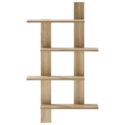 Wall Shelf Sonoma Oak 61 x 13.5 x 105 cm Engineered Wood