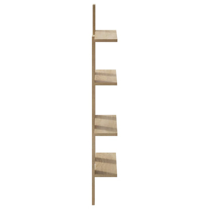 Wall Shelf Sonoma Oak 61 x 13.5 x 105 cm Engineered Wood