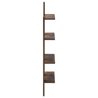 Wall Shelf Smoked Oak 61 x 13.5 x 105 cm Engineered Wood