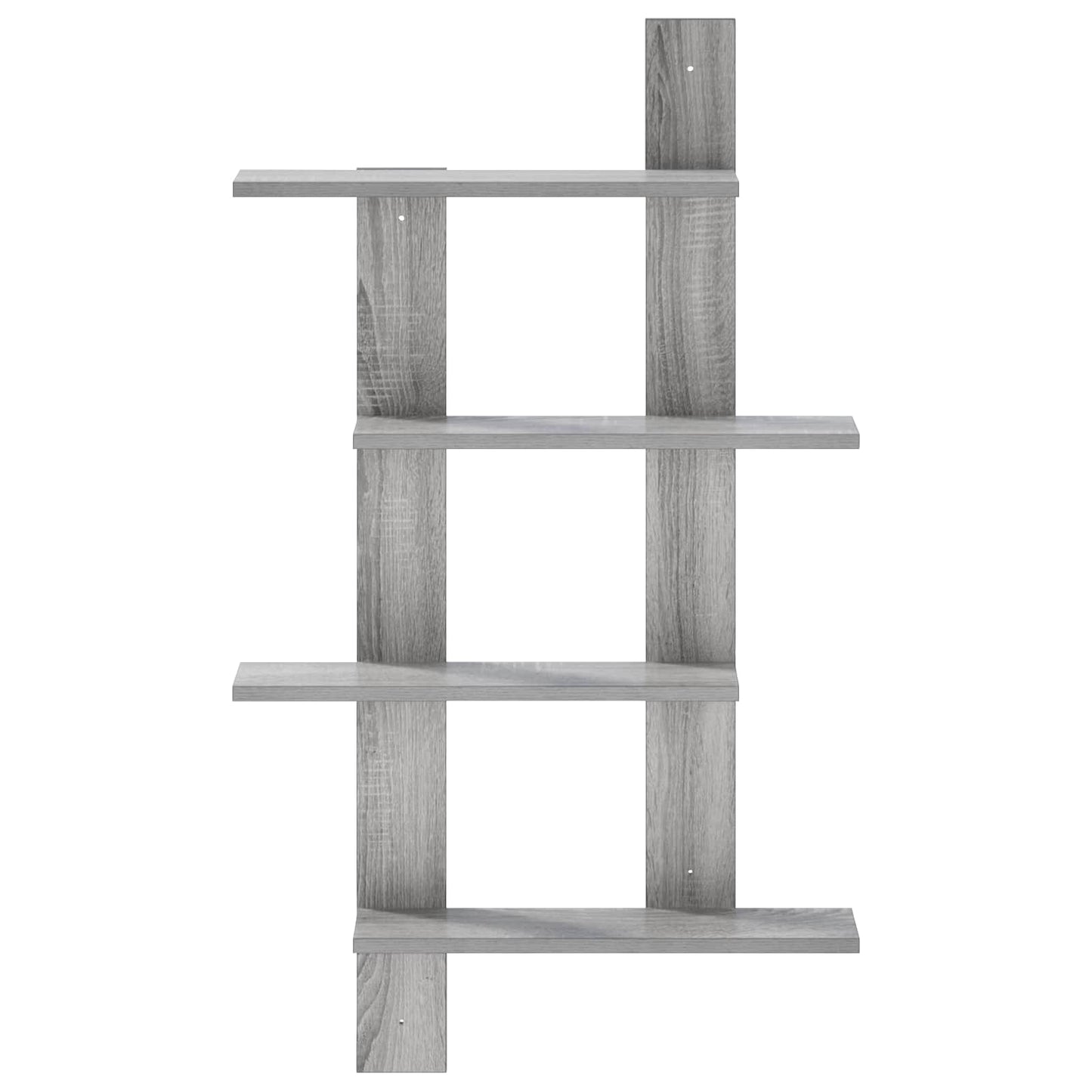 Wall Shelf Grey Sonoma 61 x 13.5 x 105 cm Engineered Wood