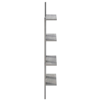 Wall Shelf Grey Sonoma 61 x 13.5 x 105 cm Engineered Wood