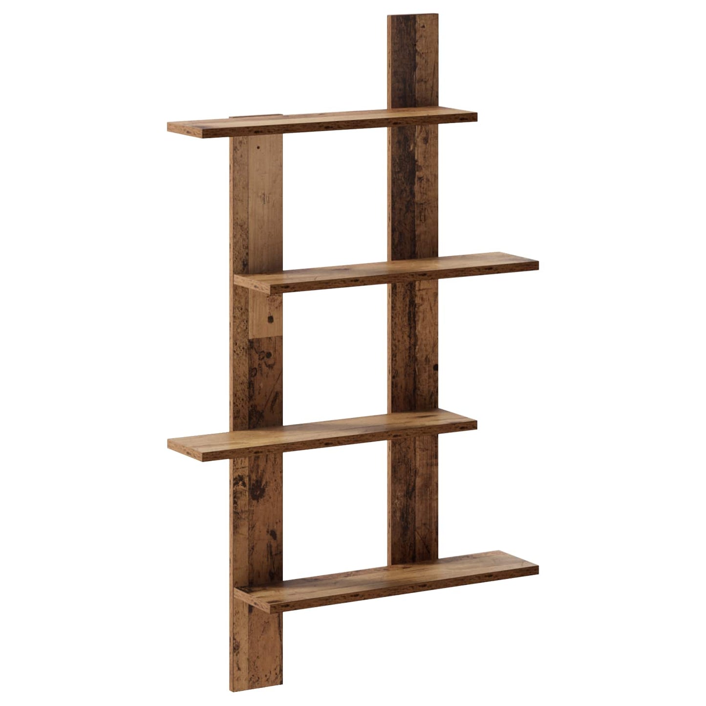 Wall Shelf Oak Wood 61 x 13.5 x 105 cm Engineered Wood