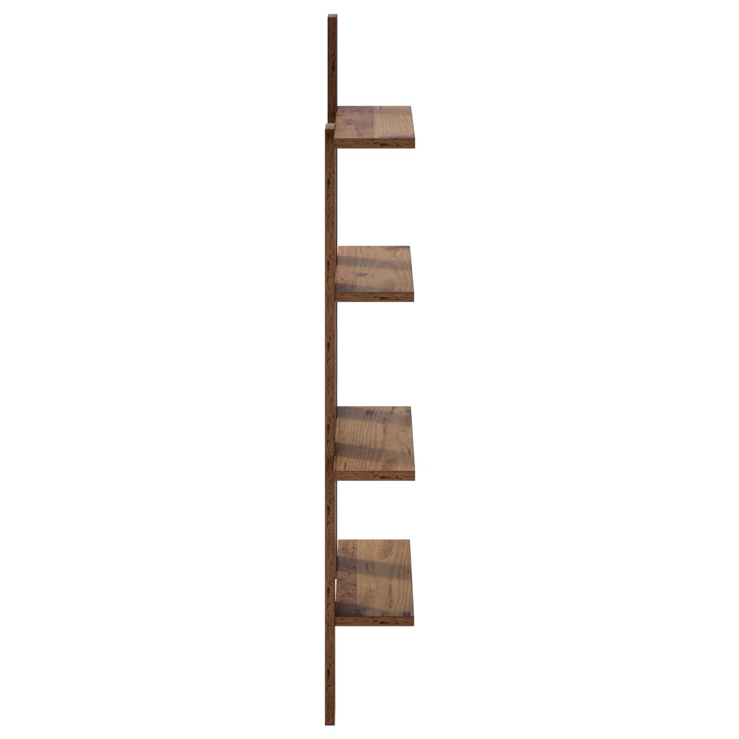 Wall Shelf Oak Wood 61 x 13.5 x 105 cm Engineered Wood
