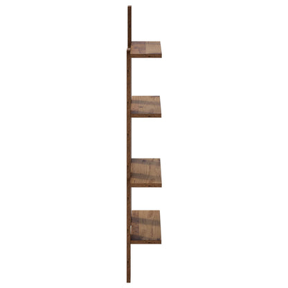 Wall Shelf Oak Wood 61 x 13.5 x 105 cm Engineered Wood