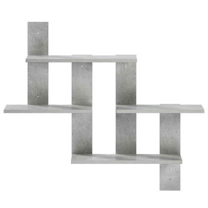 Wall Shelf Concrete Grey 85 x 13.5 x 73.5 cm Engineered Wood